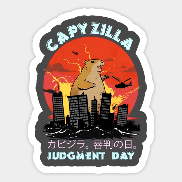 Capyzilla. Judgment Day Sticker by MadToys